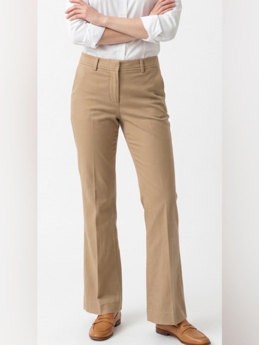 Banana Republic Matin Stretch Fit, Tan, Dress Pants, SZ 2L